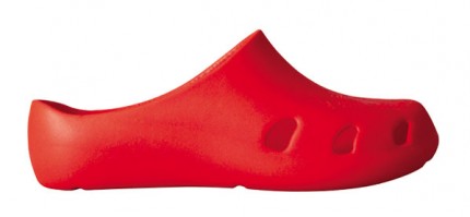 Girls sandals with ensuring the correct feet position